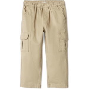 Amazon Essentials Boys’ Pull on Cargo Pants(Khaki Tan)