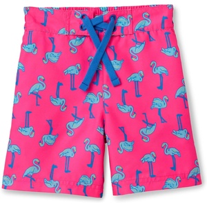 Amazon Essentials Boy’s Quick Dry Swimming Board Shorts Swim Trunks(Bright Pink Flamingo)
