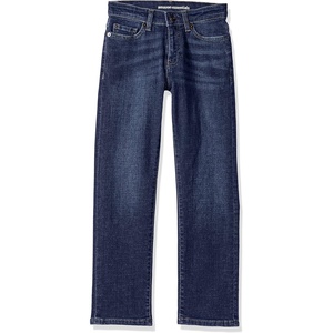 Amazon Essentials Boys’ Regular Straight-Fit Jeans(Dark Wash)