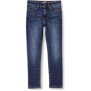 Amazon Essentials Boys’ Slim Fit Stretch Denim Straight Leg Jeans(Dark Wash)