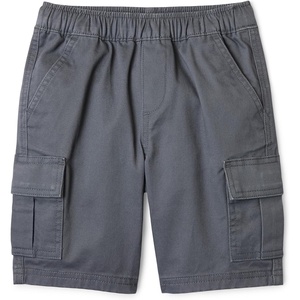 Amazon Essentials Boys’ Stretch Pull On Cargo Shorts(Iron Grey)