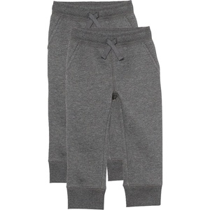 Amazon Essentials Boys and Toddlers’ Fleece Jogger Sweatpants with Elastic Waist and Drawstring, Multipacks(Charcoal Heather)