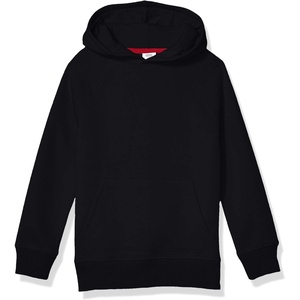 Amazon Essentials Boys and Toddlers’ Fleece Pullover Hoodie Sweatshirts(Black)