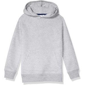Amazon Essentials Boys and Toddlers’ Fleece Pullover Hoodie Sweatshirts(Light Grey Heather)