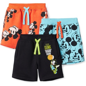 Amazon Essentials Boys and Toddlers’ French Terry Knit Shorts, Pack of 3(Mickey Mouse)