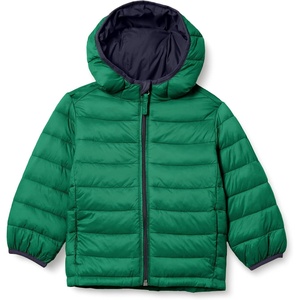 Amazon Essentials Boys and Toddlers’ Lightweight Water-Resistant Packable Hooded Insulated Puffer Jacket(Green)