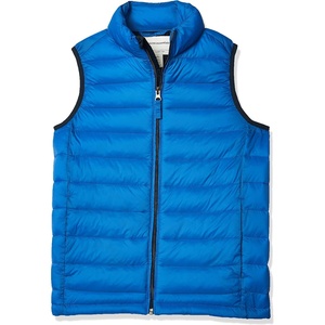 Amazon Essentials Boys and Toddlers’ Lightweight Water-Resistant Packable Hooded Puffer Vest(Cobalt Blue)