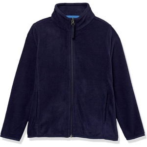 Amazon Essentials Boys and Toddlers’ Long Sleeve Polar Fleece Full-Zip Mock Jacket, Insulated(Navy)
