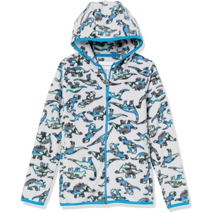 Amazon Essentials Boys and Toddlers’ Polar Fleece Full-Zip Hooded Long Sleeve Insulated Coat Jacket(Dinosaur)