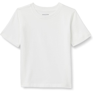 Amazon Essentials Boys and Toddlers’ Short Sleeve Tee Shirts, Cotton Jersey, Multipacks(White)