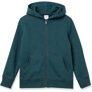 Amazon Essentials Boys and Toddlers’ Soft Fleece Zip-Up Hoodie Sweatshirt(Dark Green)