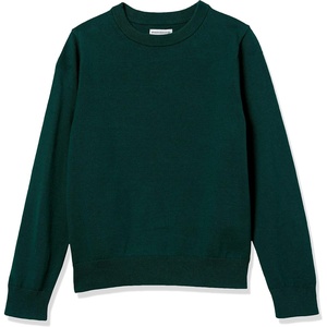 Amazon Essentials Boys and Toddlers’ Uniform Cotton Crewneck Pullover Sweater(Green)