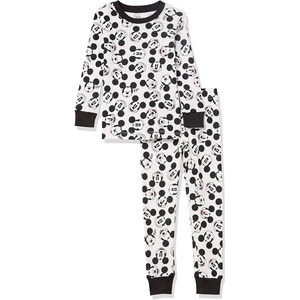 Amazon Essentials Disney | Marvel | Star Wars Boys and Toddlers’ Snug-Fit Cotton Pajama Sleepwear Sets(Mickey Vibes)
