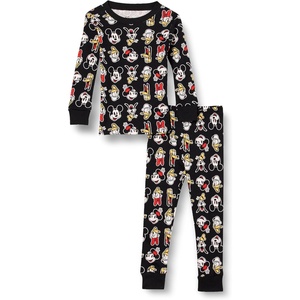 Amazon Essentials Disney | Marvel | Star Wars Boys and Toddlers’ Snug-Fit Cotton Pajama Sleepwear Sets(Mickey and Friends)