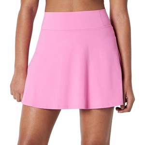 Amazon Essentials Girls’ Active FormFlex Buttery Soft Athletic Golf Tennis Skort with Built-in Shorts, Moisture-Wicking(Pink)