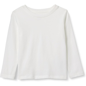 Amazon Essentials Toddler Boys’ Long-Sleeve Cotton T-Shirts, Multipacks(White)