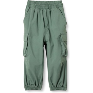 Amazon Essentials Unisex Kids and Toddlers’ Cargo Parachute Pants, Joggers with Elastic Waist, Drawstring, Pull On(Dark Sage Green)