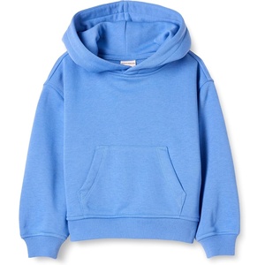Amazon Essentials Unisex Kids and Toddlers’ Oversized Drop Shoulder Hoodie(Blue)