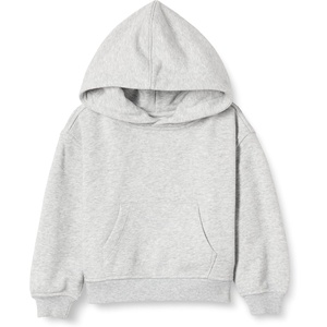 Amazon Essentials Unisex Kids and Toddlers’ Oversized Drop Shoulder Hoodie(Light Grey Heather)