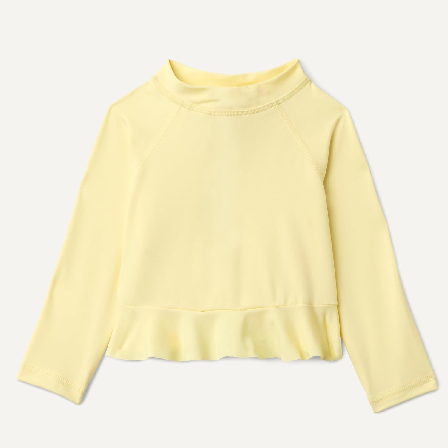 image:imageAmazon Essentials Baby Girls LongSleeve Ruffle Rashguard SetLight Yellow