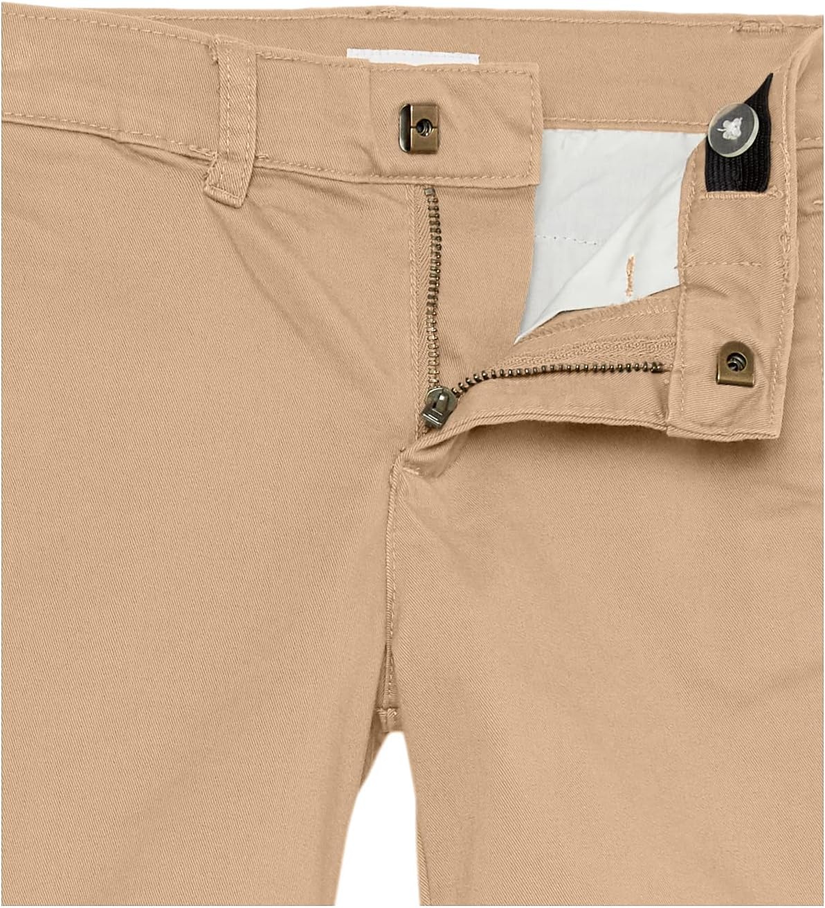 image:imageAmazon Essentials Boys and Toddlers School Uniform Woven FlatFront Shorts with Elastic Waist3pack Khaki