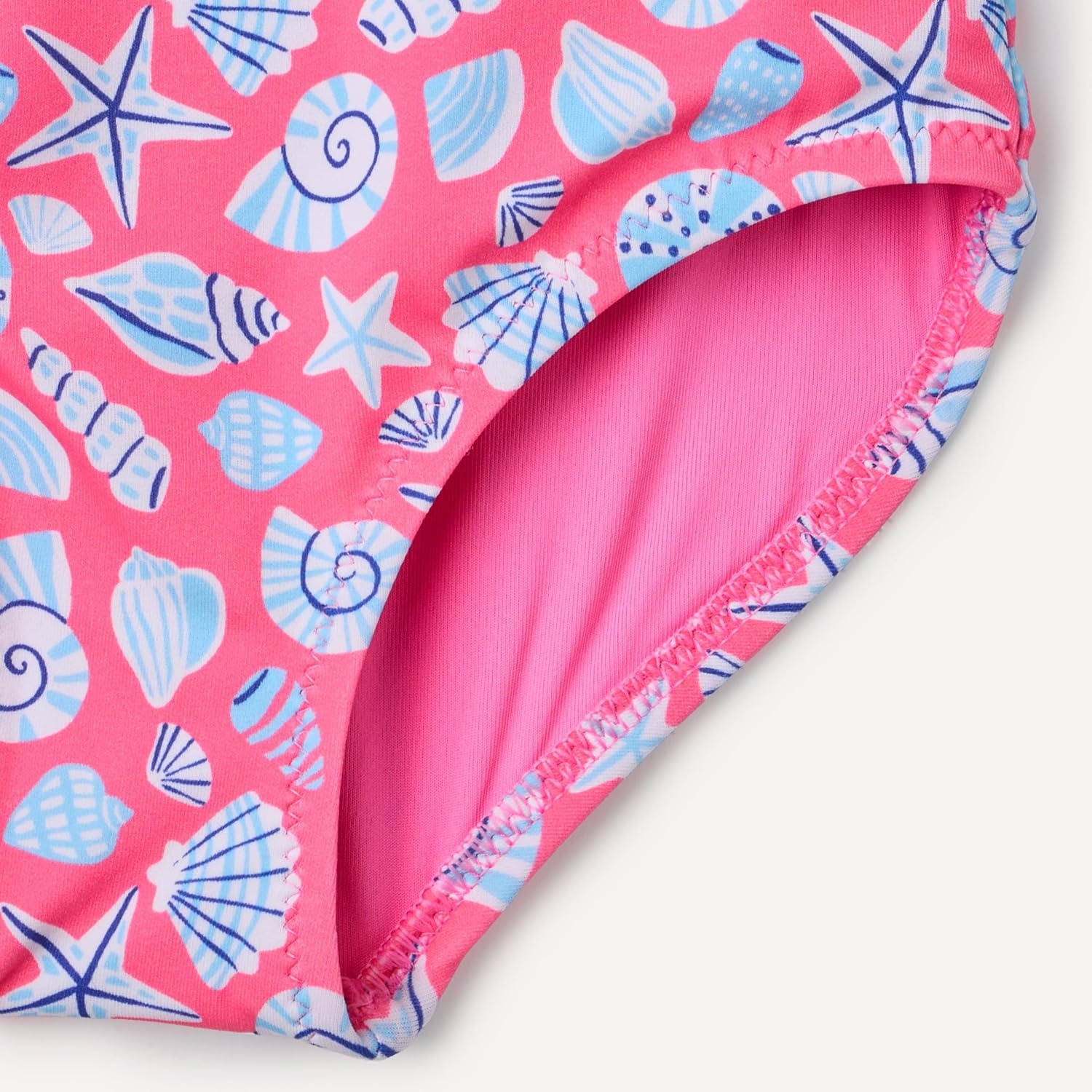 image:imageAmazon Essentials Girls FrillTrimmed OnePiece SwimsuitHot Pink Shells