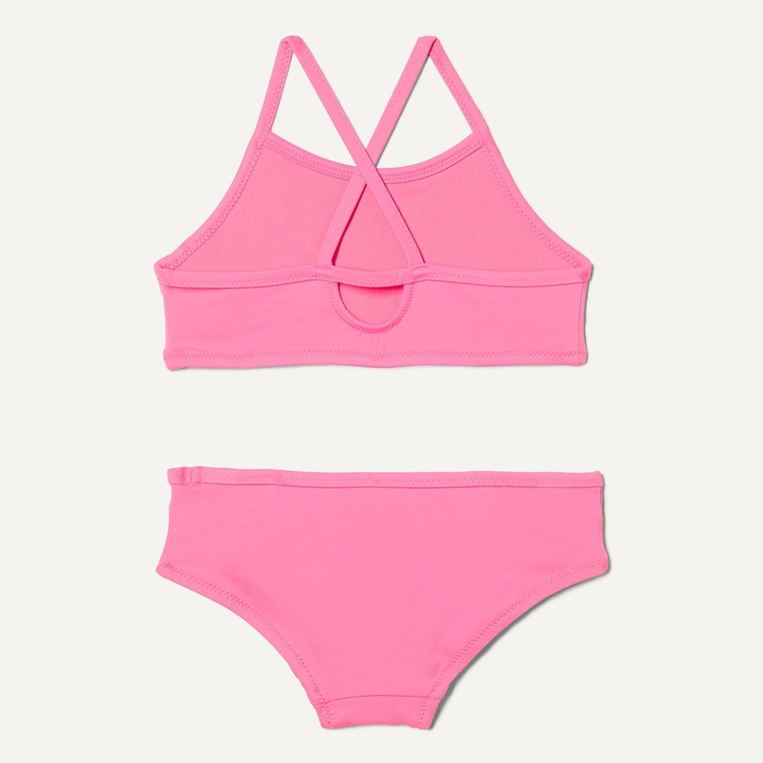 image:imageAmazon Essentials Girls and Toddlers Cross Back Bikini SetHot Pink