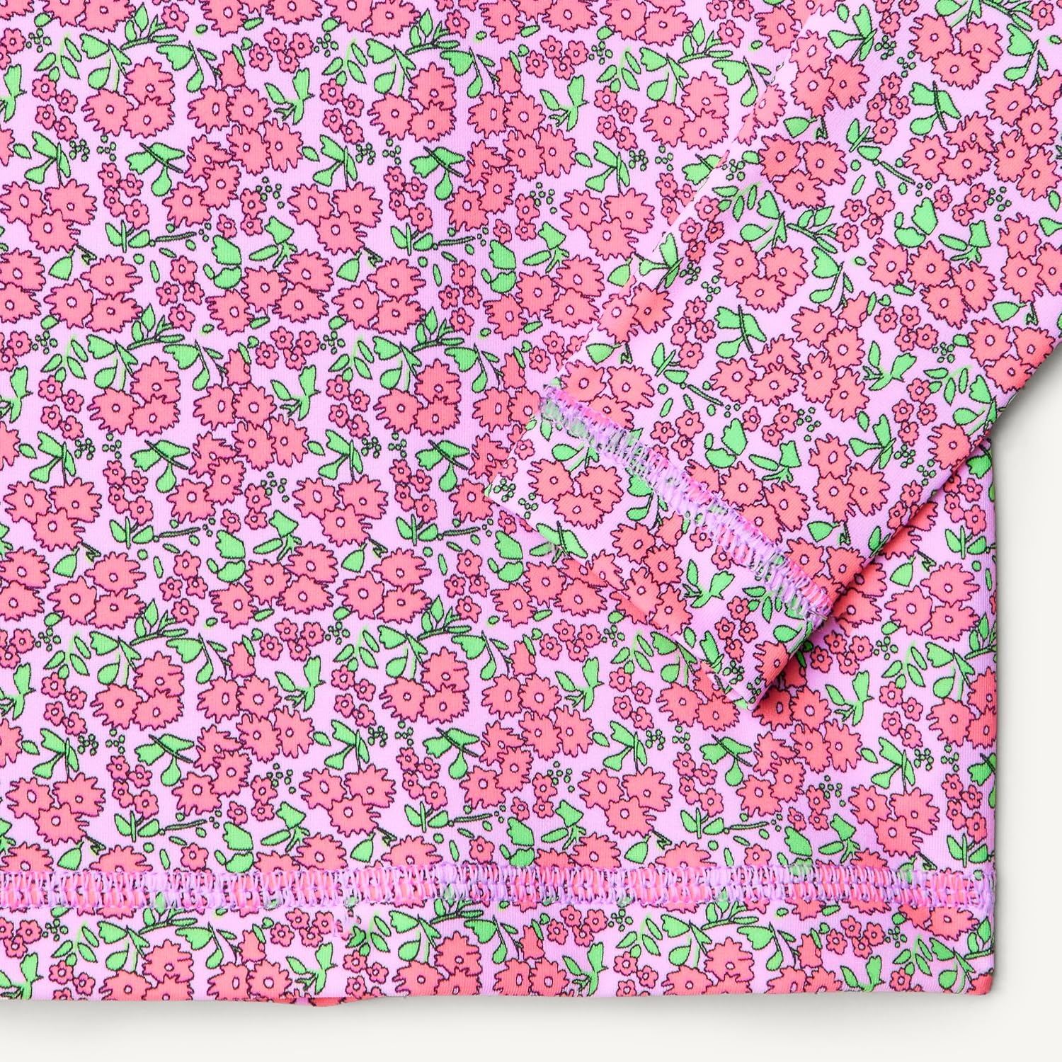 image:imageAmazon Essentials Girls and Toddlers Long Sleeve Swim Rashguard TShirtLilac Hot Pink Posey Floral