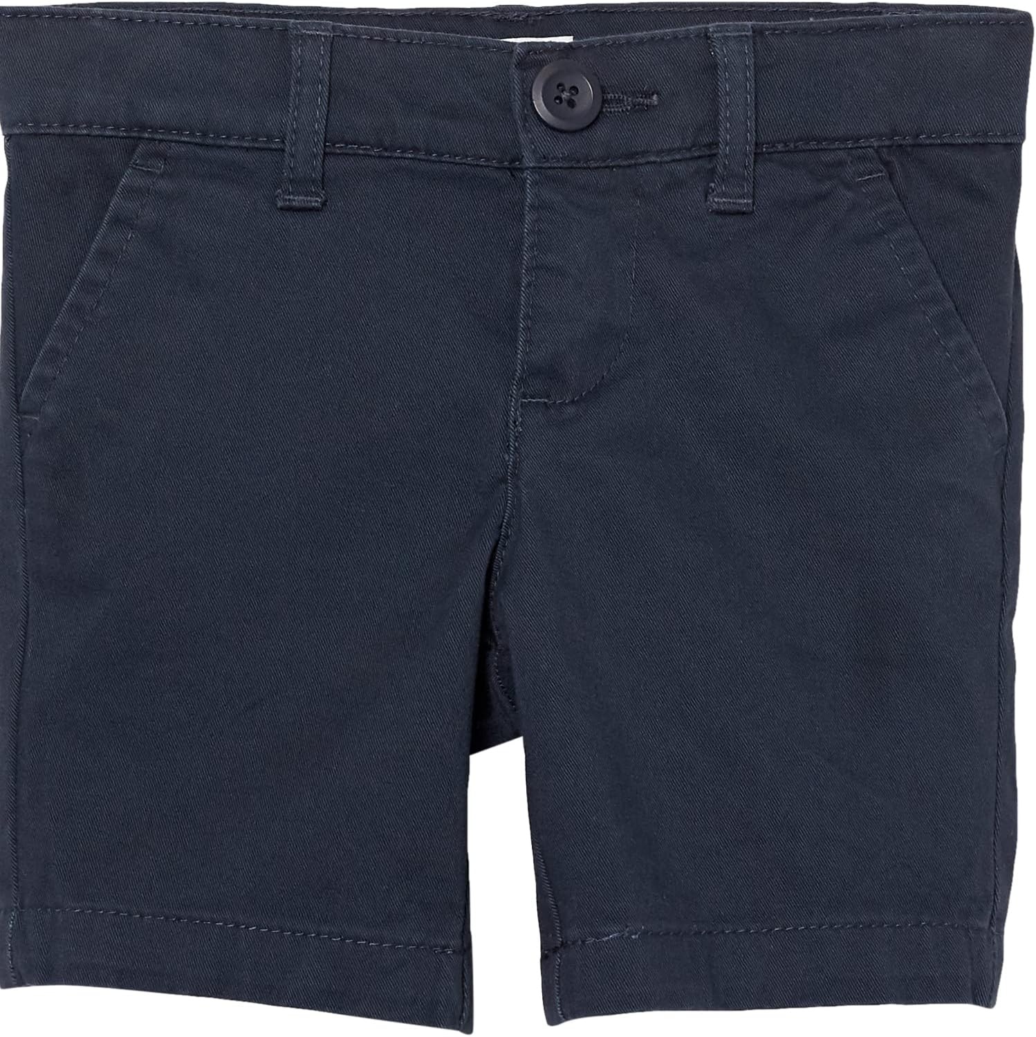 image:imageAmazon Essentials Girls and Toddlers School Uniform Shorts with Adjustable Waist Flat FrontNavy