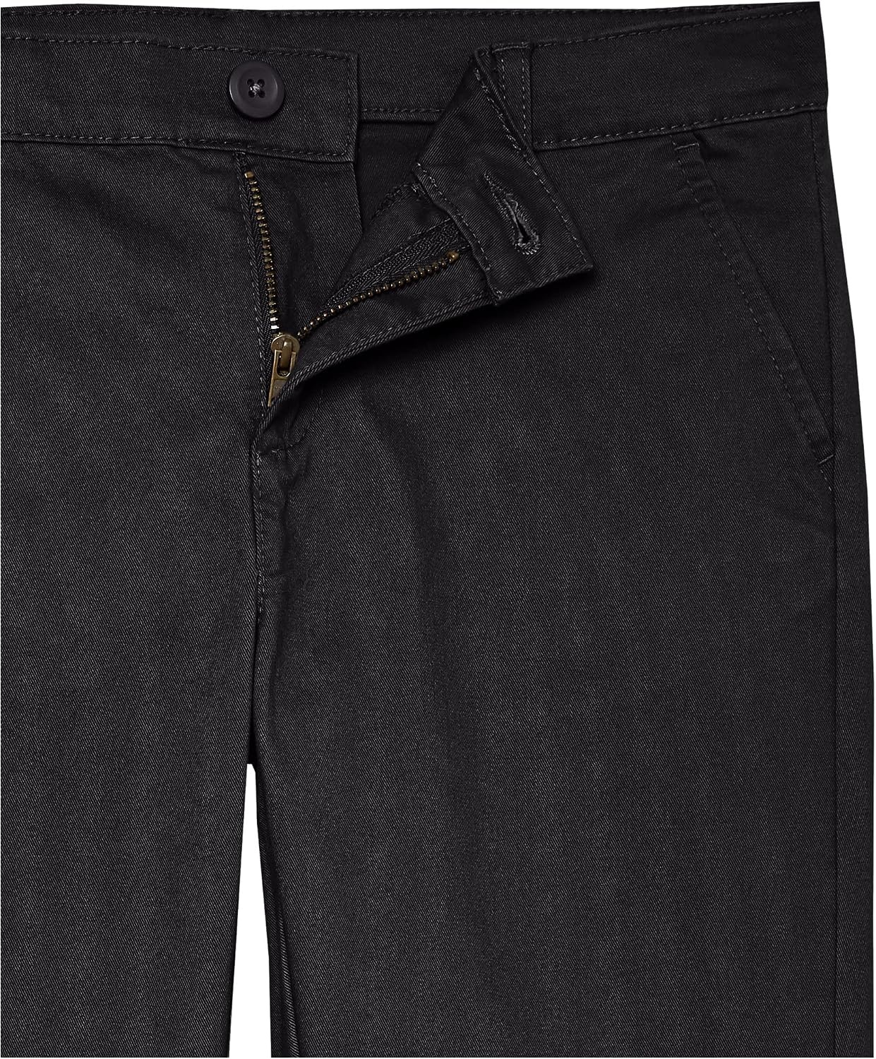 image:imageAmazon Essentials Girls and Toddlers School Uniform Straight Leg Adjustable Waist FlatFront Chino Pants Pack of 3Black
