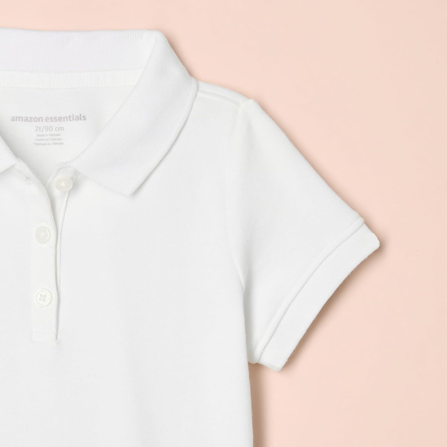 image:imageAmazon Essentials Girls and Toddlers Short Sleeve Uniform Polo Shirt MultipacksWhite