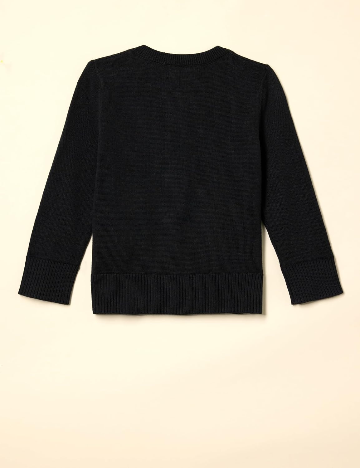 image:imageAmazon Essentials Girls and Toddlers Uniform Slim Fit Crewneck Cardigan SweaterBlack