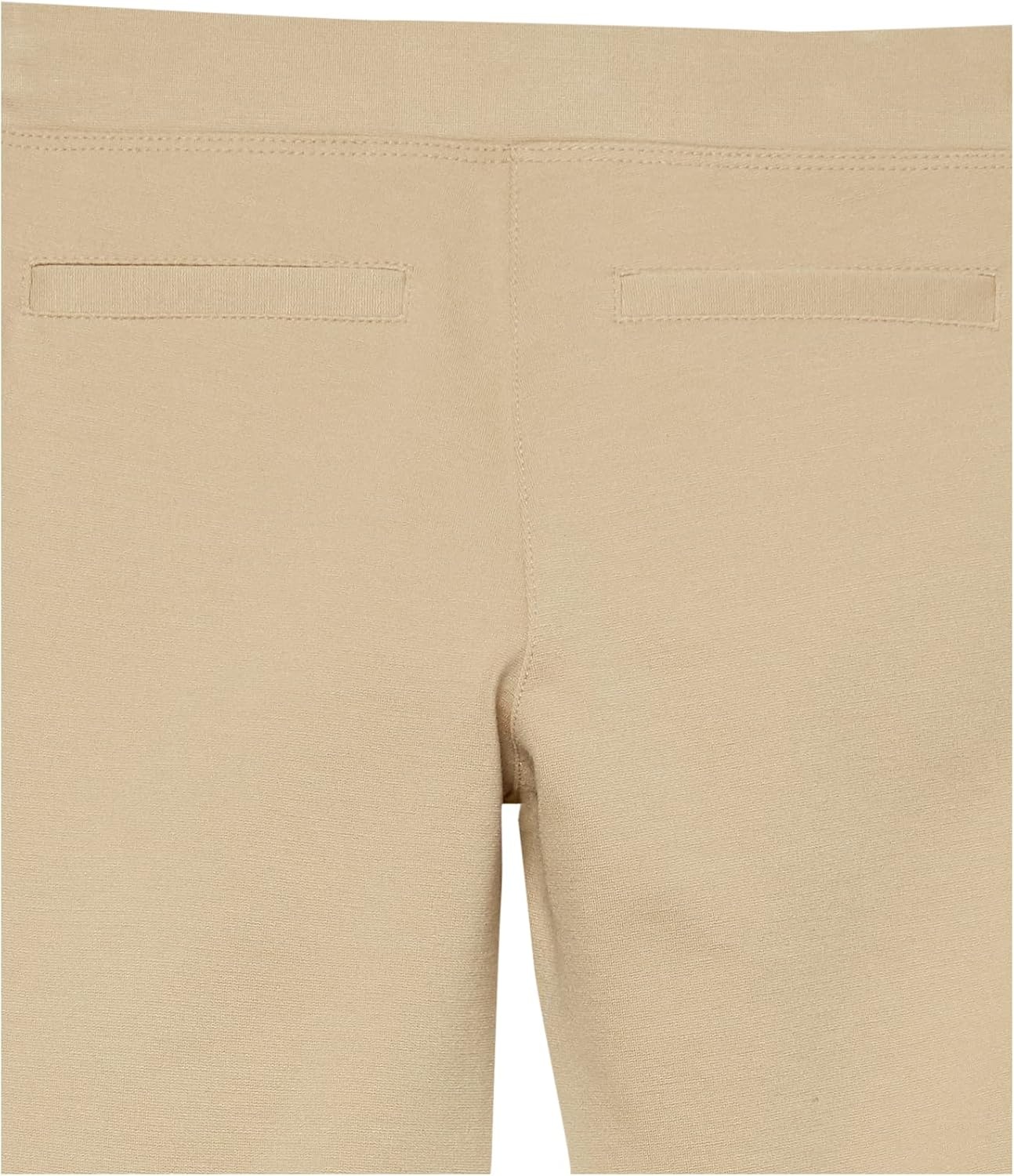 image:imageAmazon Essentials Girls and Toddlers Uniform Slim Fit PonteKnit Pant with Elastic Waist Pull On Pack of 2Khaki Brown