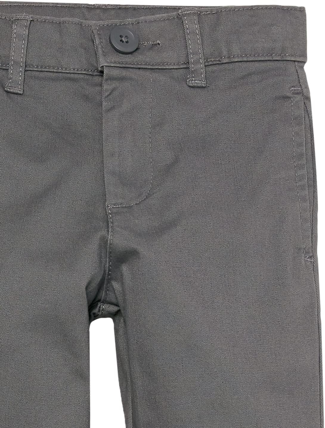 image:imageAmazon Essentials Toddler Boys School Uniform StraightFit FlatFront Chino Pants with Adjustable Elastic Waist MultipackGrey