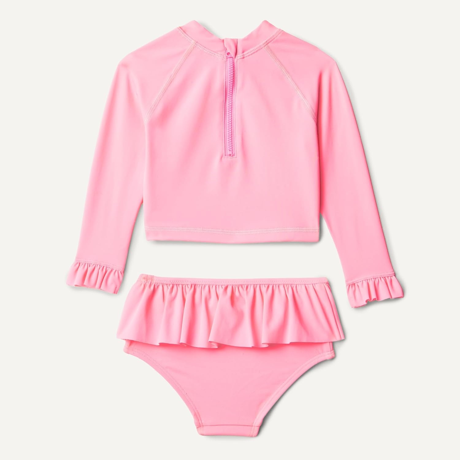 image:imageAmazon Essentials x Sofia Grainge Toddlers and Baby Girls TwoPiece Long Sleeve Rashguard Set MultipacksCandy Pink