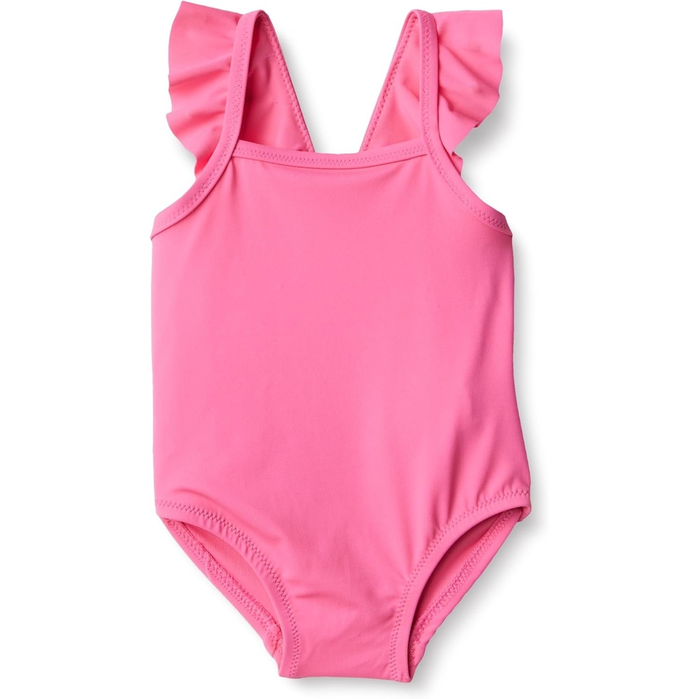 image:imageAmazon Essentials Baby Girls Ruffle OnePiece SwimsuitHot Pink