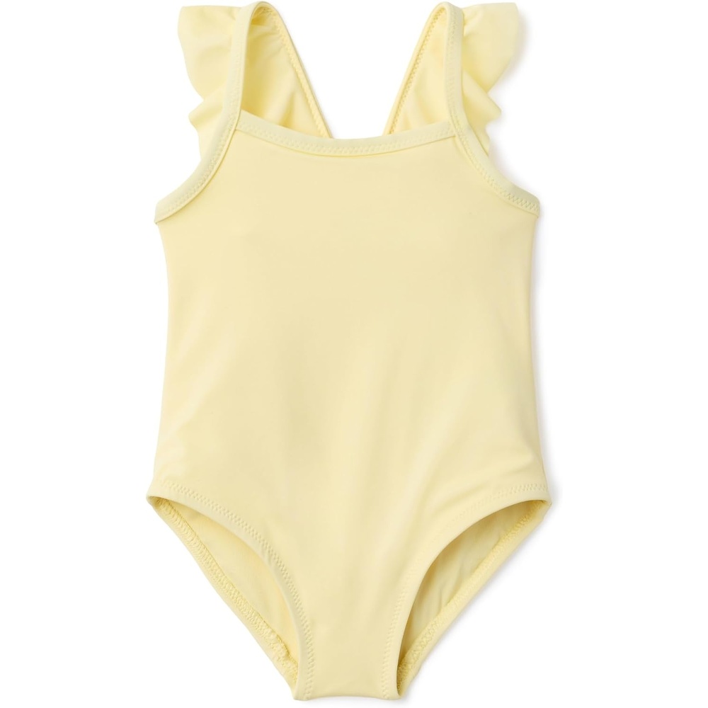 image:imageAmazon Essentials Baby Girls Ruffle OnePiece SwimsuitLight Yellow