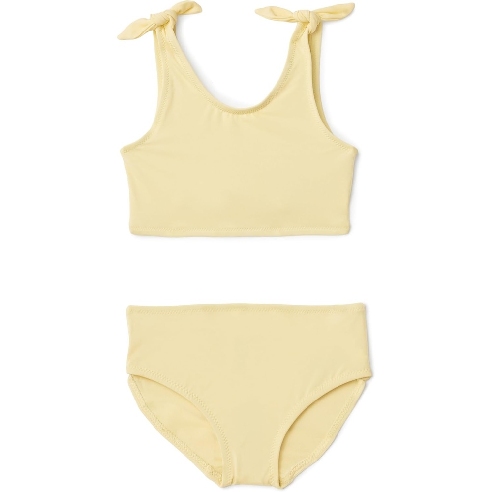 image:imageAmazon Essentials Girls 2pc Bow Bikini Swim Set QuickDry Stretch FabricLight Yellow