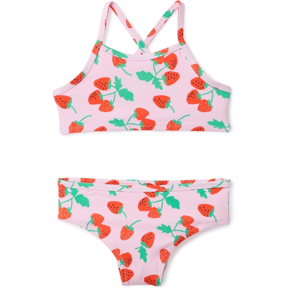 image:imageAmazon Essentials Girls and Toddlers Cross Back Bikini SetPink Tomato Red Strawberries