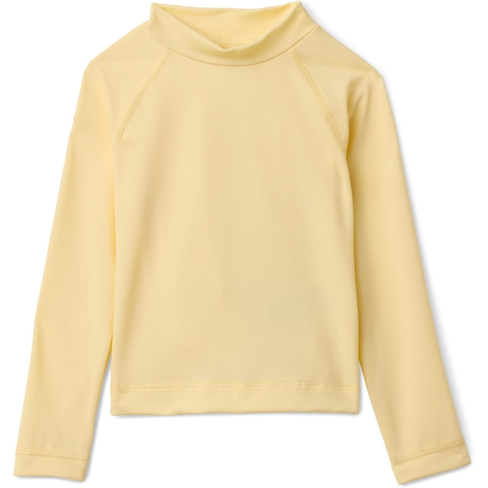 image:imageAmazon Essentials Girls and Toddlers Long Sleeve Swim Rashguard TShirtLight Yellow