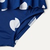 Amazon Essentials Baby Girls’ Long-Sleeve Ruffle Rashguard Set(Deep Blue Ivory Abstract Dots)