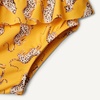 Amazon Essentials Baby Girls’ Long-Sleeve Ruffle Rashguard Set(Golden Yellow Beige Leopard)