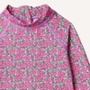 Amazon Essentials Baby Girls’ Long-Sleeve Ruffle Rashguard Set(Lilac Hot Pink Posey Floral)
