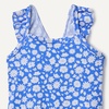 Amazon Essentials Baby Girls’ Ruffle One-Piece Swimsuit(Blue Ditsy Floral)