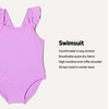 Amazon Essentials Baby Girls’ Ruffle One-Piece Swimsuit(Bright Lavender)