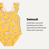 Amazon Essentials Baby Girls’ Ruffle One-Piece Swimsuit(Golden Yellow Beige Leopard)