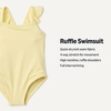 Amazon Essentials Baby Girls’ Ruffle One-Piece Swimsuit(Light Yellow)