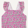 Amazon Essentials Baby Girls’ Ruffle One-Piece Swimsuit(Lilac Hot Pink Posey Floral)