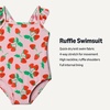Amazon Essentials Baby Girls’ Ruffle One-Piece Swimsuit(Pink Tomato Red Strawberries)