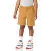 Amazon Essentials Boys and Toddlers’ School Uniform Woven Flat-Front Shorts with Elastic Waist(3-pack Dark Khaki)